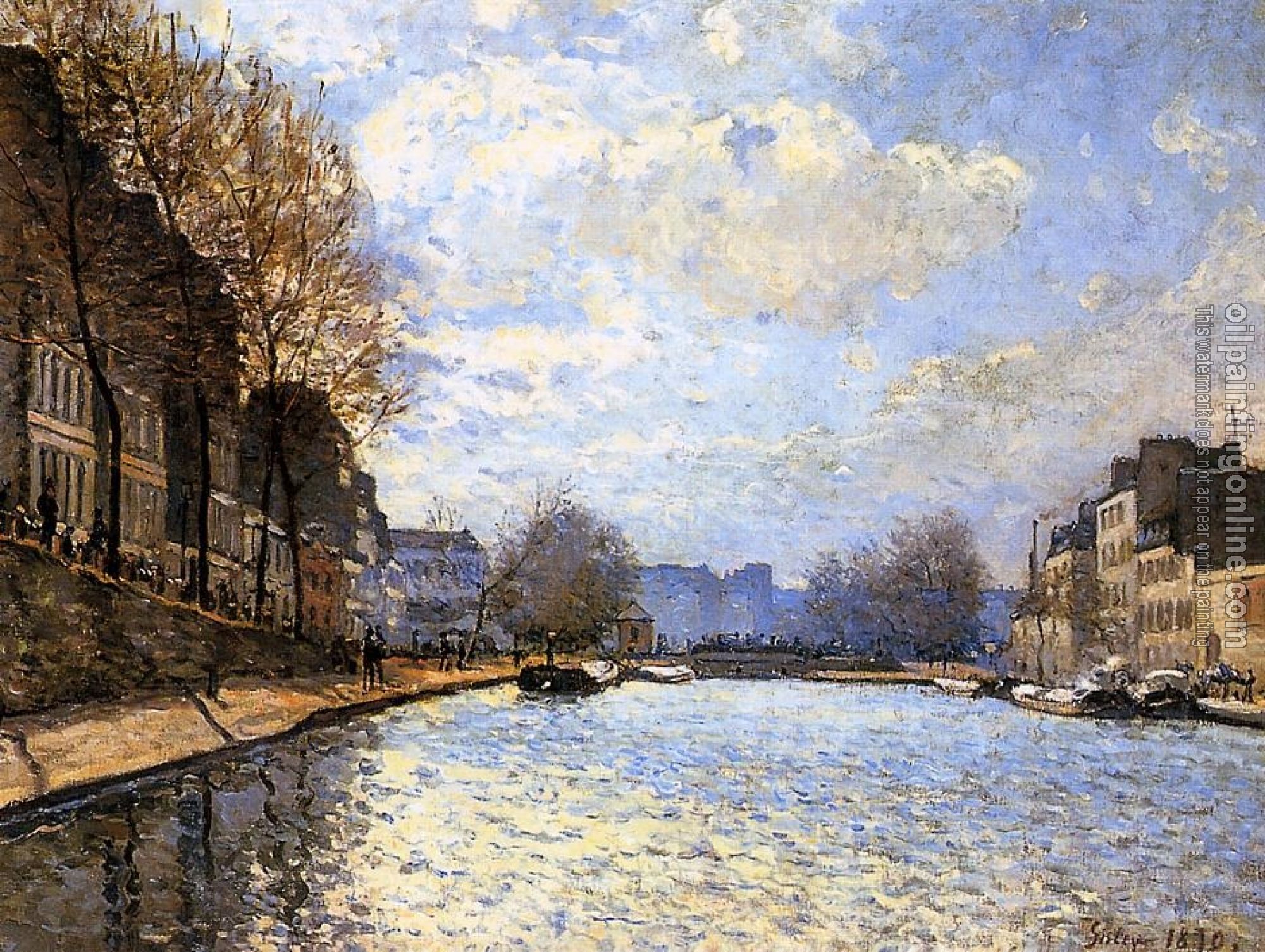 Sisley, Alfred - View of the Canal St Martin